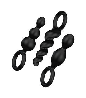 Набір анальних ялинок Satisfyer Booty Call чорний, 3 шт - No Taboo