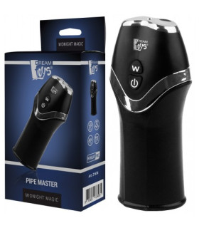 Мастурбатор с вибрацией MIDNIGHT MAGIC PIPE MASTER для головки, черный - No Taboo