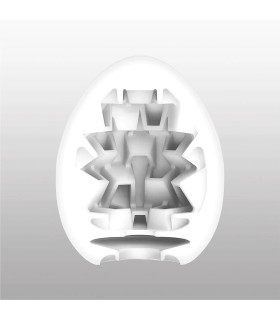 Мастурбатор хай-тек TENGA Egg New Standard Boxy белый, 4.9 × 4.9 × 6.09 см - No Taboo