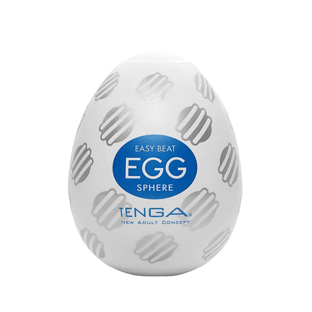 Мастурбатор хай-тек TENGA Egg New Standard Sphere білий, 4.9×4.9×6.09 см (205090), zoom