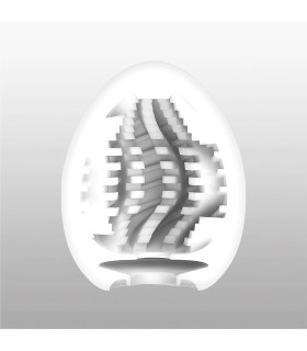 Мастурбатор хай-тек TENGA Egg New Standard Tornado белый, 4.9 × 4.9 × 6.09 см - No Taboo