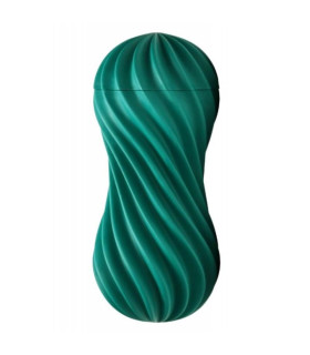 Мастурбатор нереалистичный Tenga Flex в колбе, зелений - No Taboo