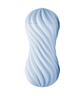 Мастурбатор нереалистичный Tenga Flex в колбе, голубой - No Taboo