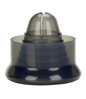 Насадка на помпу (8 см) для пениса California Exotics из силикона, черная - No Taboo