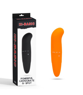 Вібратор для точки G Chisa Powerful Invigorate G-Spot, помаранчевий, 12 х 2.5 см - No Taboo