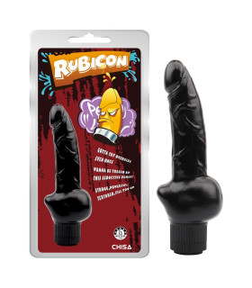 Вибратор Rubicon реалистичный, 19 х 3.7 см, черного цвета - No Taboo