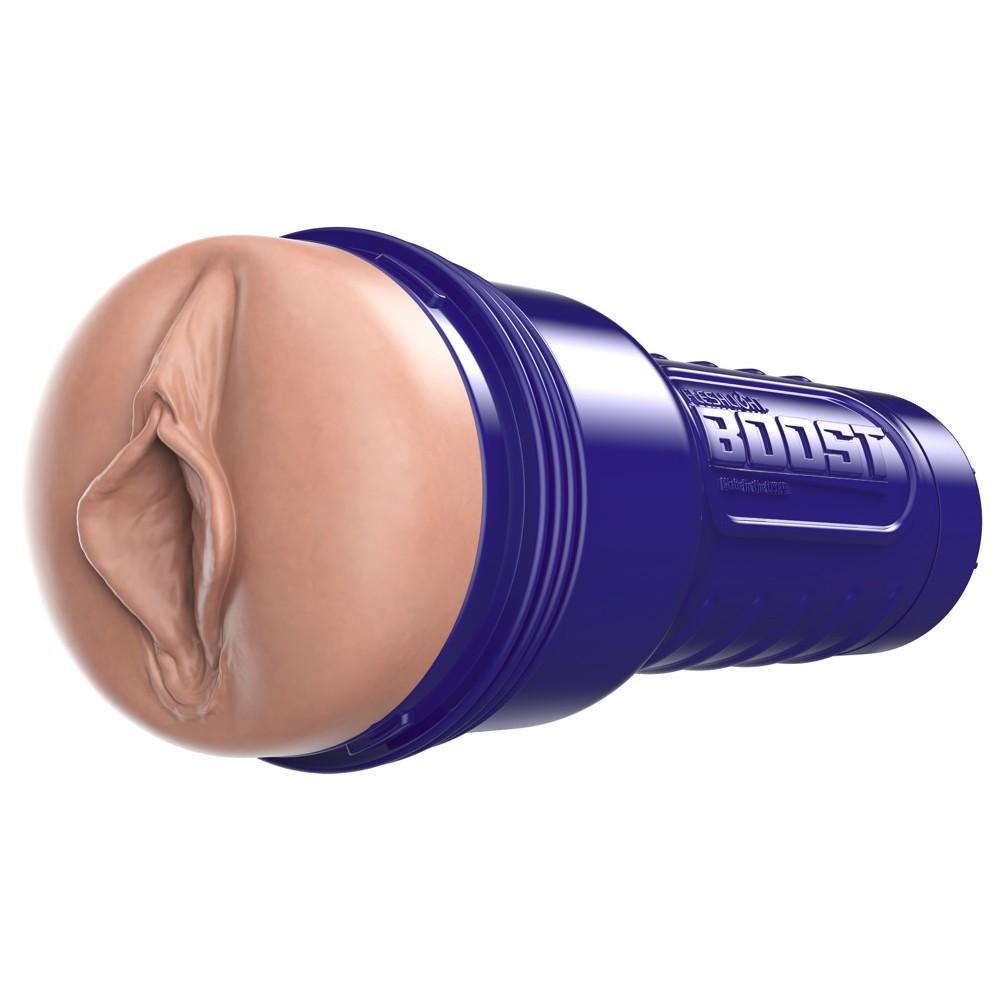 Мастурбатор вагина в колбе Fleshlight Boost Bang реалистичный, бежевый, 24.7 х 10 см (215368), zoom