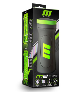 Мастурбатор в колбі Blush M for Men з контролем тиску, чорний, 21.6 х 8.9 см - No Taboo