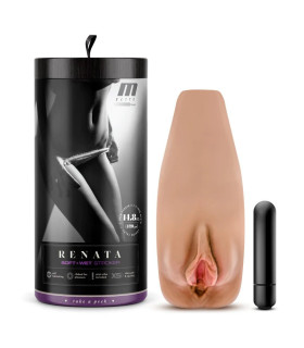 Мастурбатор с вибропулей M For Men Renata реалистичный, 6.3 см х 17.8 см - No Taboo
