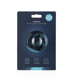 Насадка на пеніс і мошонку Boners 8-Style Ball Splitter з силікону на кнопках, 4.5 см - No Taboo