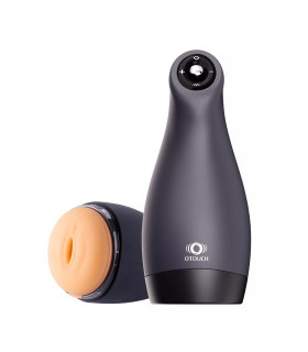 Мастурбатор с вибрацией и всасыванием OTOUCH Airturn 3 черний, 23.9 см х 5 см - No Taboo