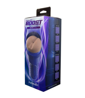 Мастурбатор анус в колбе Fleshlight Boost реалистичный, бежевый, 24.7 х 10 см - No Taboo
