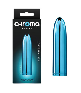 Вибропуля перезаряжаемая NS Novelties Chroma Petit голубая, 8.7 см х 2.2 см - No Taboo