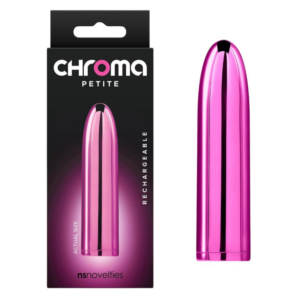 Вибропуля перезаряжаемая NS Novelties Chroma Petit розовая, 8.7 см х 2.2 см (332265), zoom