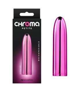 Вибропуля перезаряжаемая NS Novelties Chroma Petit розовая, 8.7 см х 2.2 см - No Taboo
