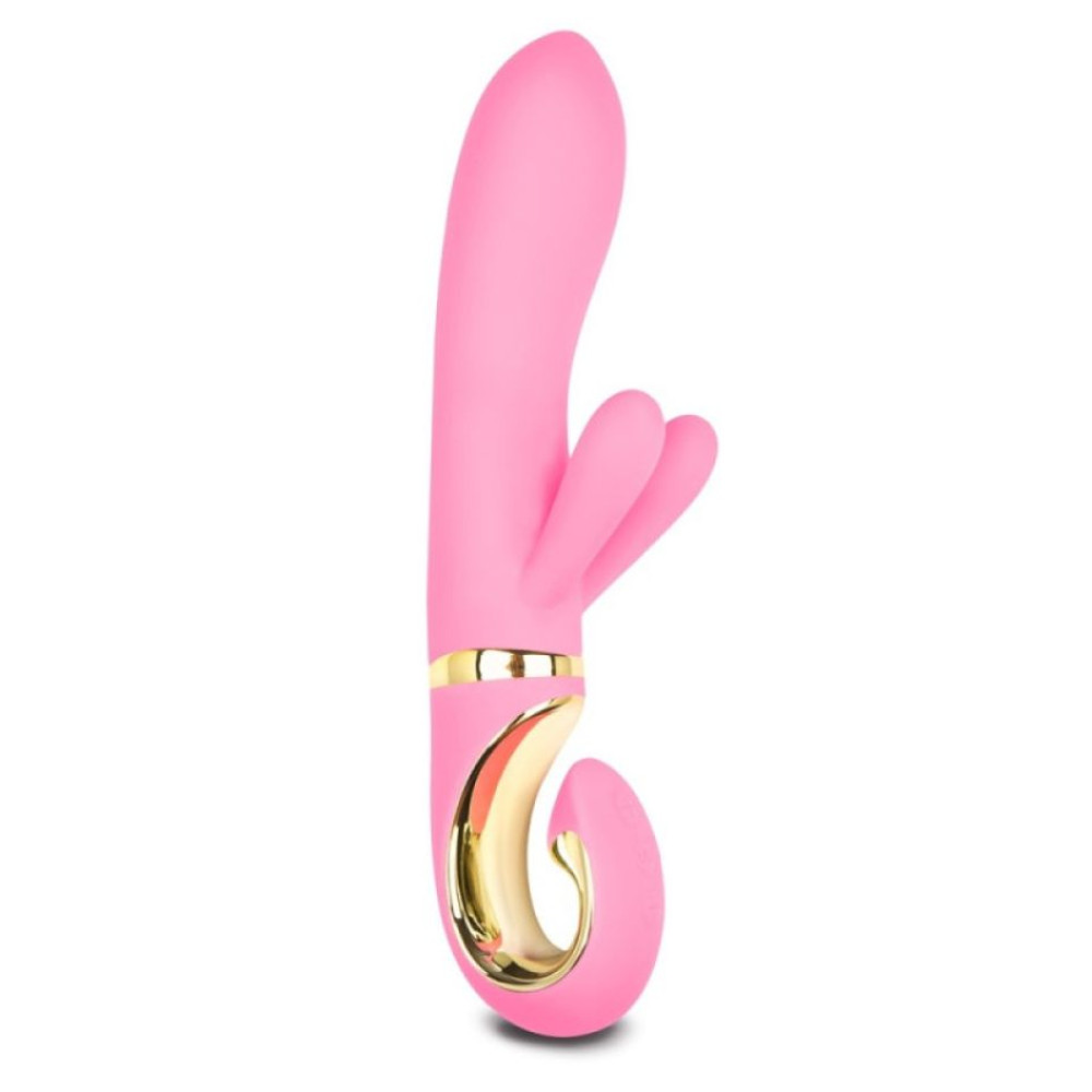 Вибратор-кролик G-Vibe из силикона, розовый, 22 см х 3.5 см (216110), zoom