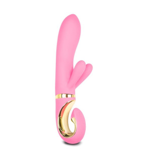 Вибратор-кролик G-Vibe из силикона, розовый, 22 см х 3.5 см - No Taboo
