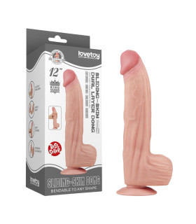 Фаллоимитатор реалистичный гигант Lovetoy беж, 31 х 6.2 см - No Taboo
