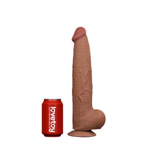 Фаллоимитатор реалистичный гигант Lovetoy коричневый, 34 х 6.2 см - No Taboo