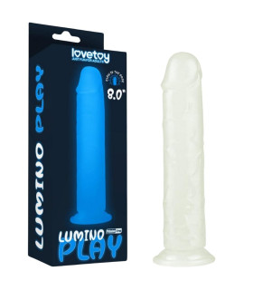 Фаллоимитатор светящийся в темноте Lumino Play Dildo 8 реалистичный на присоске, 21 х 4 см - No Taboo