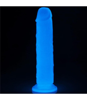 Фаллоимитатор светящийся в темноте Lumino Play Dildo 8 реалистичный на присоске, 21 х 4 см - No Taboo