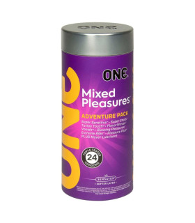 Набор презервативов ONE Mixed Pleasures, 24 шт - No Taboo