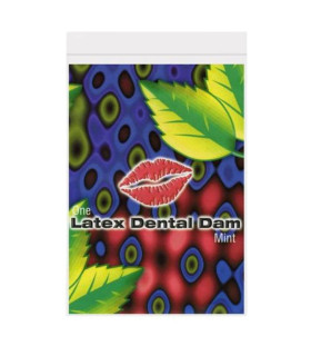 Салфетка для кунилингуса латексная Mint Latex Dental Dams для орального секса, 1 шт - No Taboo