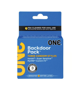 Резинки ONE Condoms Backdoor Pack™ упаковка, 3 шт - No Taboo