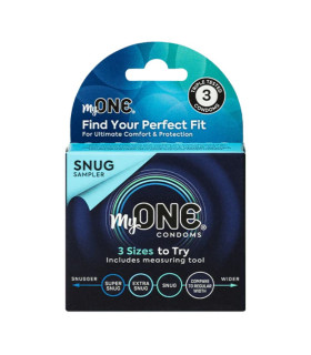 Презервативы разных размеров MyONE Snug Sampler упаковка, 3 шт - No Taboo