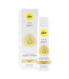 Лубрикант на силіконовій основі Pjur med SOFT Glide з натуральною олією жожоба, 100 мл - No Taboo