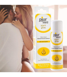 Лубрикант на силіконовій основі Pjur med SOFT Glide з натуральною олією жожоба, 100 мл - No Taboo
