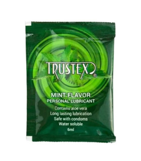 Пробник Лубрикант ароматизированный Trustex Mint на водной основе, саше 1 шт, 6 мл - No Taboo