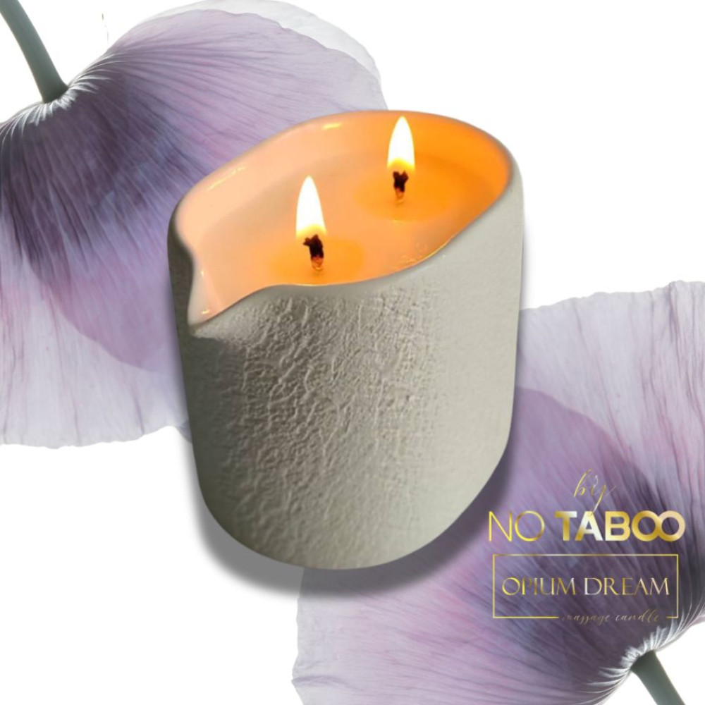 Масажна свічка NO TABOO, 140 мл, Opium Dream з ароматом для релаксу (334116), zoom