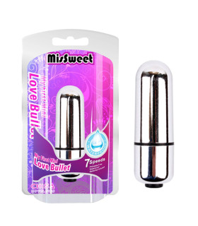 Вибропуля с 7 скоростями MisSweet CHISA, серебристая, 5.7 х 1.8 см - No Taboo