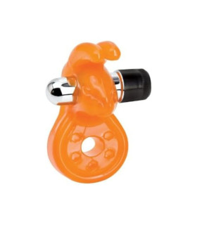Эрекционное кольцо Baxter Vibrating Cock Ring с вибрацией, оранж, 6 х 2.5 см - No Taboo