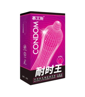 Презервативы из натурального латекса Muaisi ультратонкие, фиолетовая пачка, 10 шт/пачка - No Taboo