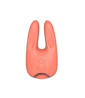 Стимулятор для клитора с вибрацией и всасыванием Bloom Chisa Kissen оранжевый, 11 х 6 х 3.5 см - No Taboo