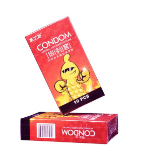 Презервативы из натурального латекса Muaisi согревающие, красная пачка, 10 шт - No Taboo