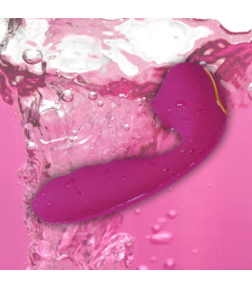 Вакуумний стимулятор BeYourLover Tara Purple з вагінальним відростком та підігрівом, фіолетовий, 13.9 см х 3.7 см - No Taboo