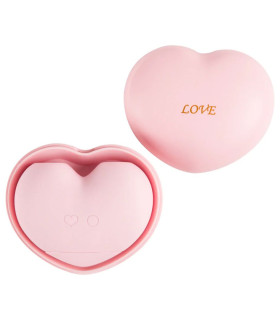 Кліторальний стимулятор з вакуумом і язичком BeYourLover Heart у формі серця, рожевий, 8.2 х 6.5 см - No Taboo
