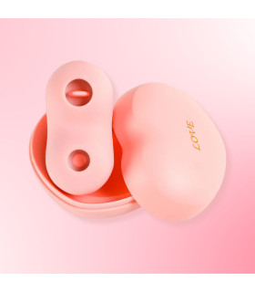 Кліторальний стимулятор з вакуумом і язичком BeYourLover Heart у формі серця, рожевий, 8.2 х 6.5 см - No Taboo