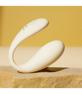 Вибратор для пар BeYourLover Carla с управлением с телефона, белый, 8.4 см - No Taboo