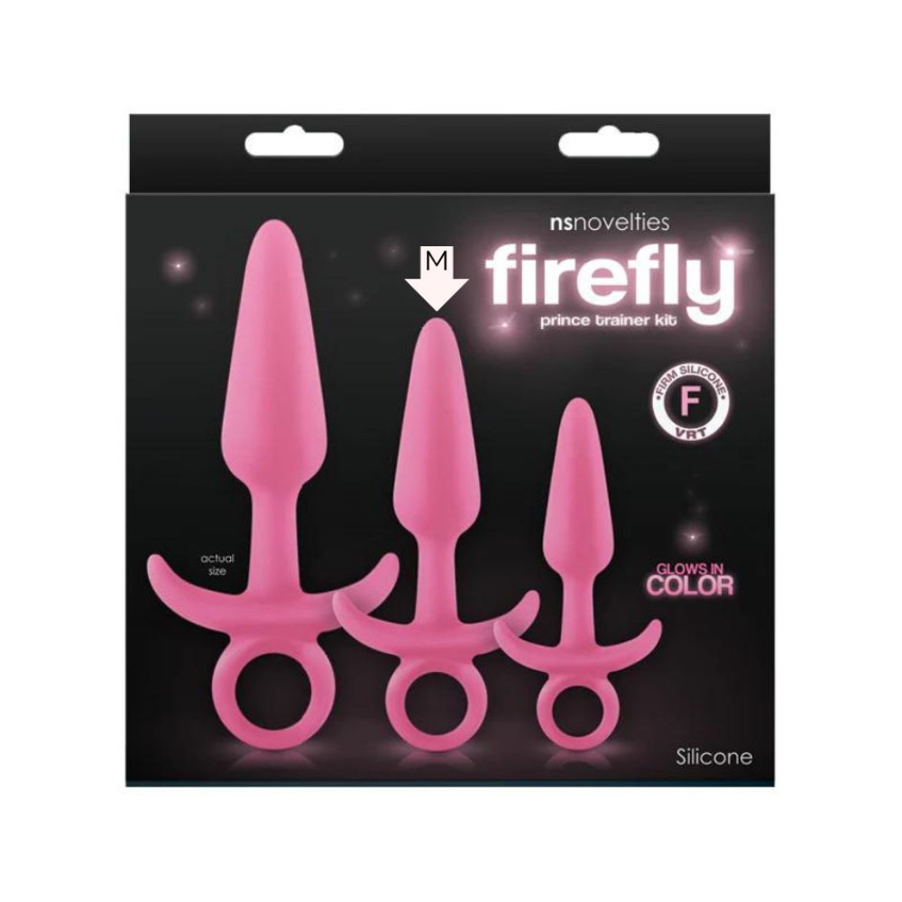 Анальная пробка NS Novelties, М, Firefly Prince светится в темноте, 2.5 см (33889), zoom