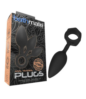 Пробка анальная Bathmate, L, силиконовая 3.8 см, черная - No Taboo