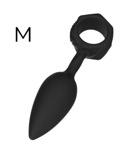 Пробка анальная Bathmate, M, силиконовая 3.1 см, черная - No Taboo