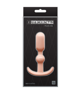 Анальний плаг ns Novelties ELEMENTS PLUG6 бежевий - No Taboo