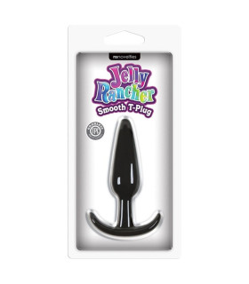 Анальная пробка Jelly Rancher Smooth T-Plug, черная, 11 х 2.5 см - No Taboo