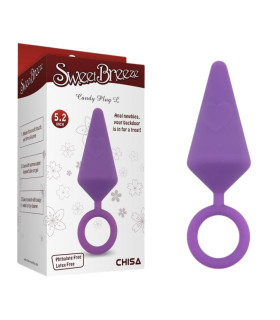 Анальна пробка Chisa Candy Plug L фіолетова, 13.2 х 4 см - No Taboo