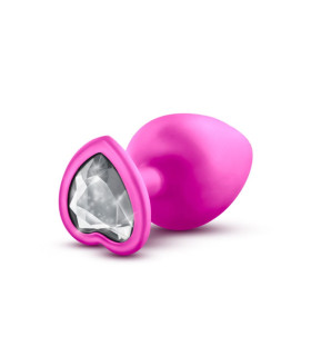 Анальная пробка, L, большая розовая из набора LUXE BLING PLUGS - No Taboo