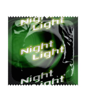 Презерватив светящийся в темноте Night Light со смазкой, 1 шт - No Taboo